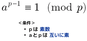 フェルマーの小定理
