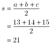 三角比 ヘロンの公式 の計算例 大人が学び直す数学